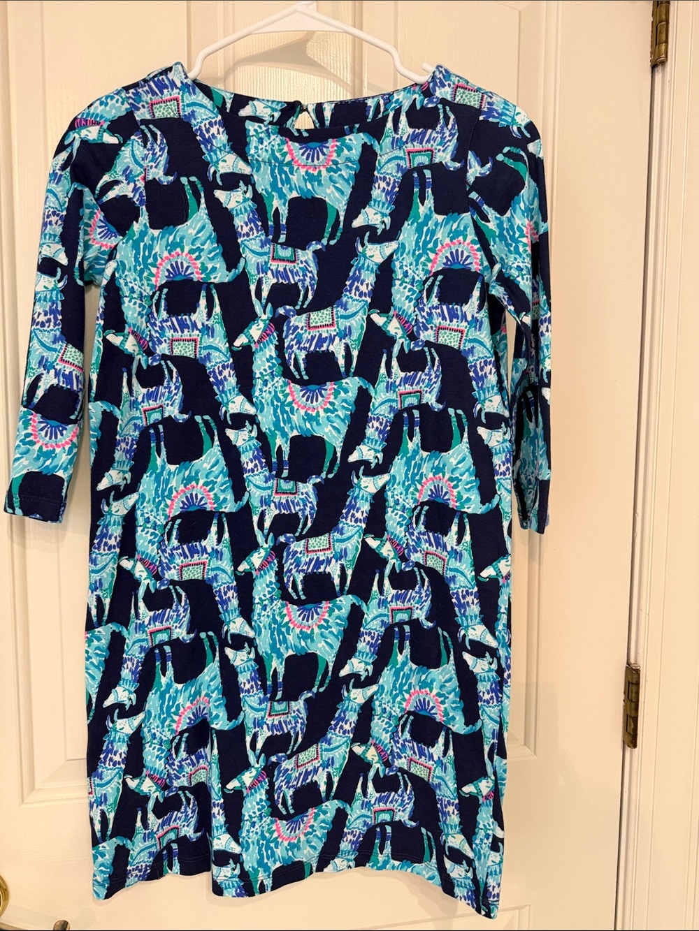 Lilly Pulitzer Girls XL Llama Cotton Dress
